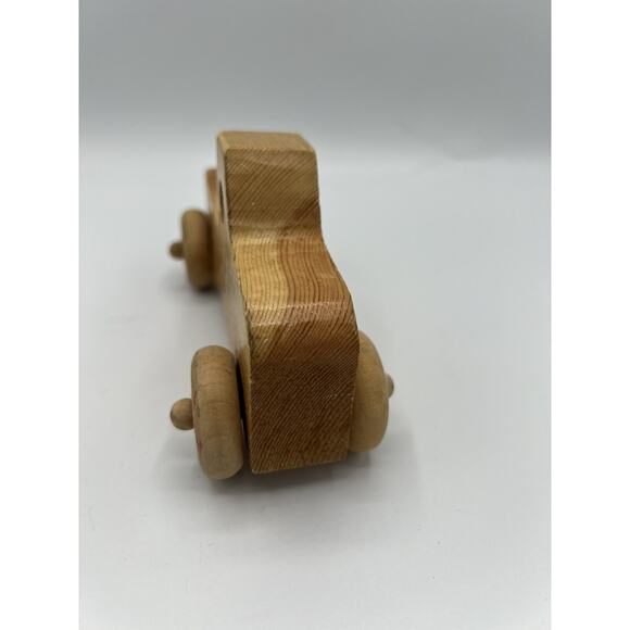 Handmade Wooden Toy Truck Natural Rustic Car Montessori Waldorf Style - Picture 3 of 7